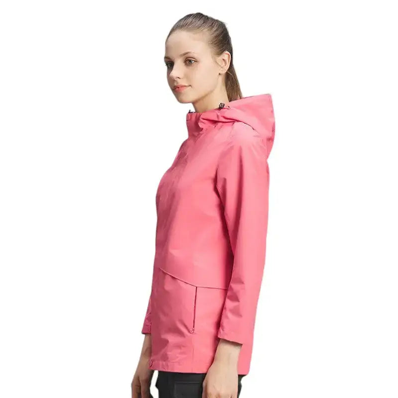 Veste pluie femme rose imperméable urbaine