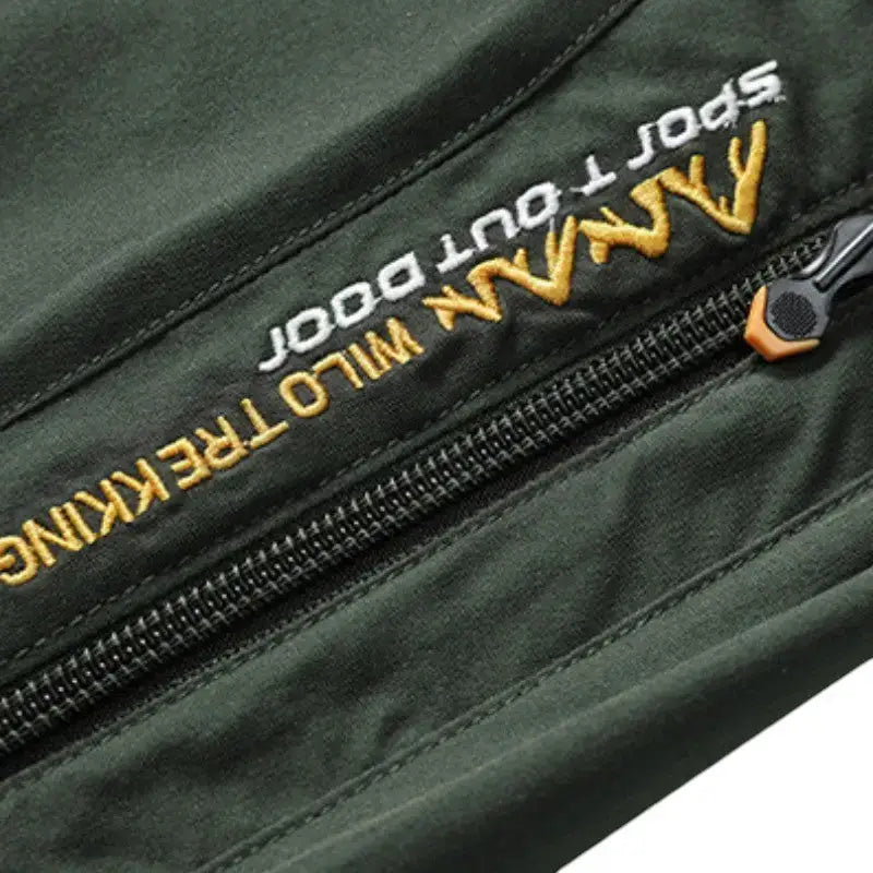 Pantalon trekking vert polyvalent