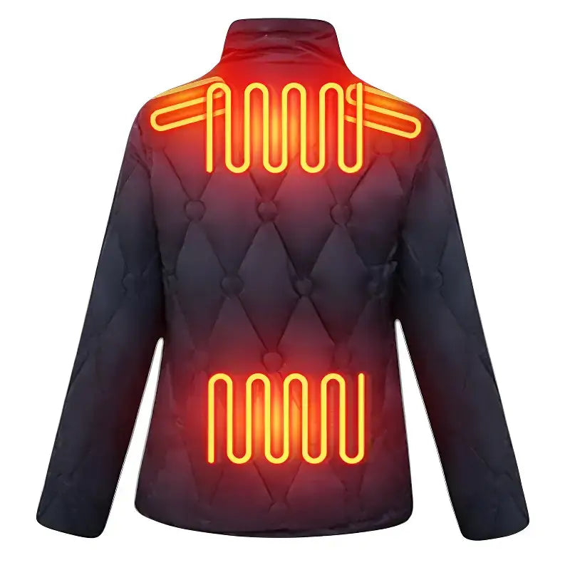 Veste chauffante femme épaisse multizones