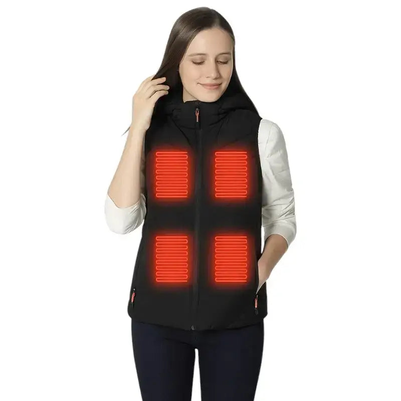 Gilet doudoune chauffant homme - 8 zones usb - capuche - outdoor