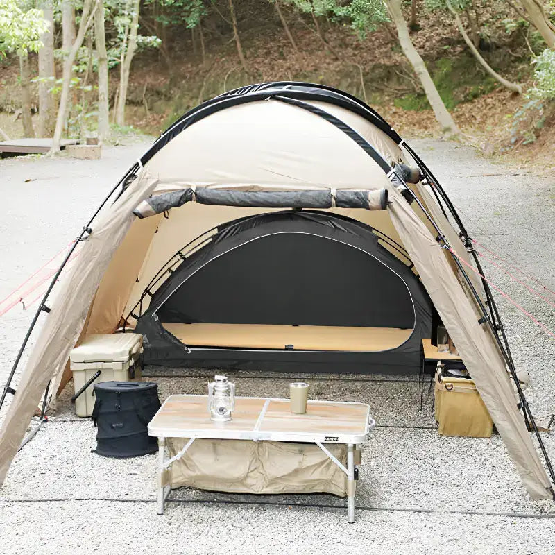 Tente bivouac camping sur pilotis aluminium