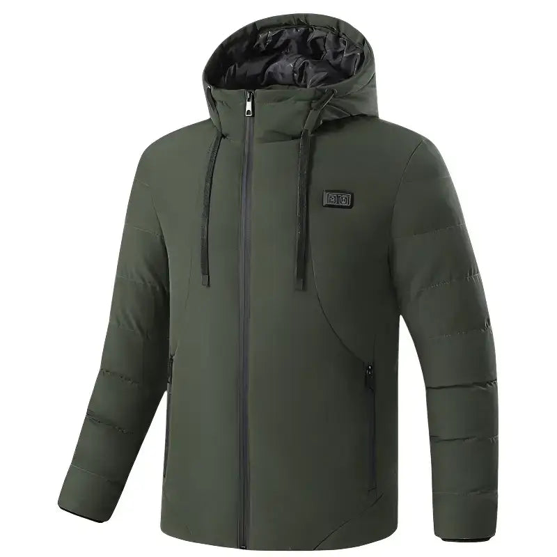 Doudoune chauffante capuche hiver
