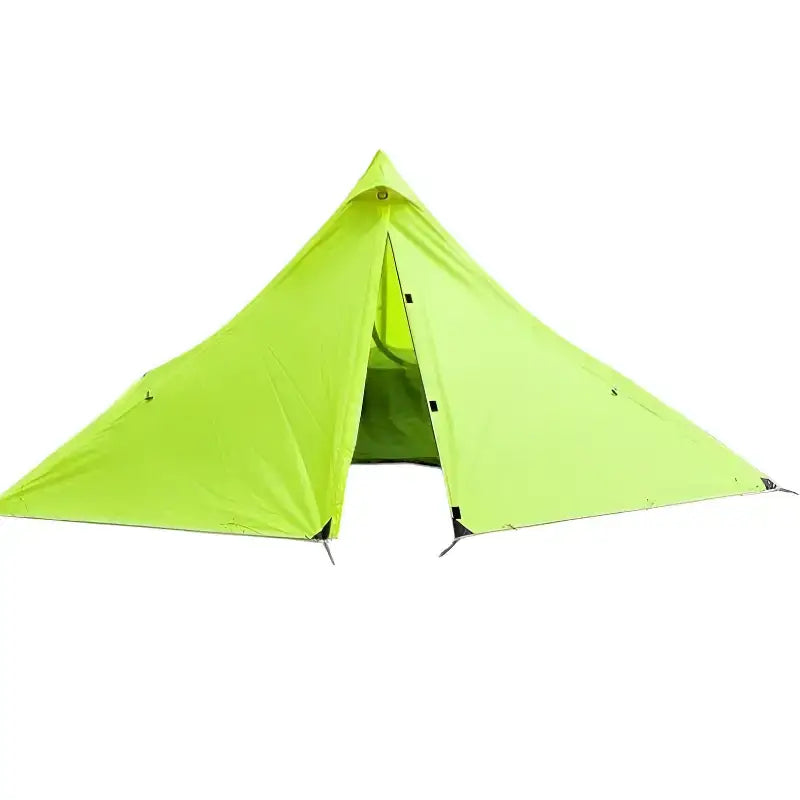 Tente camping pyramide montage bâton