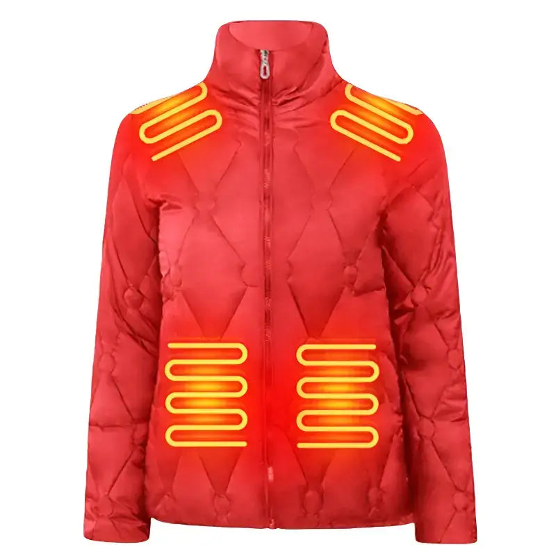 Veste chauffante femme épaisse multizones