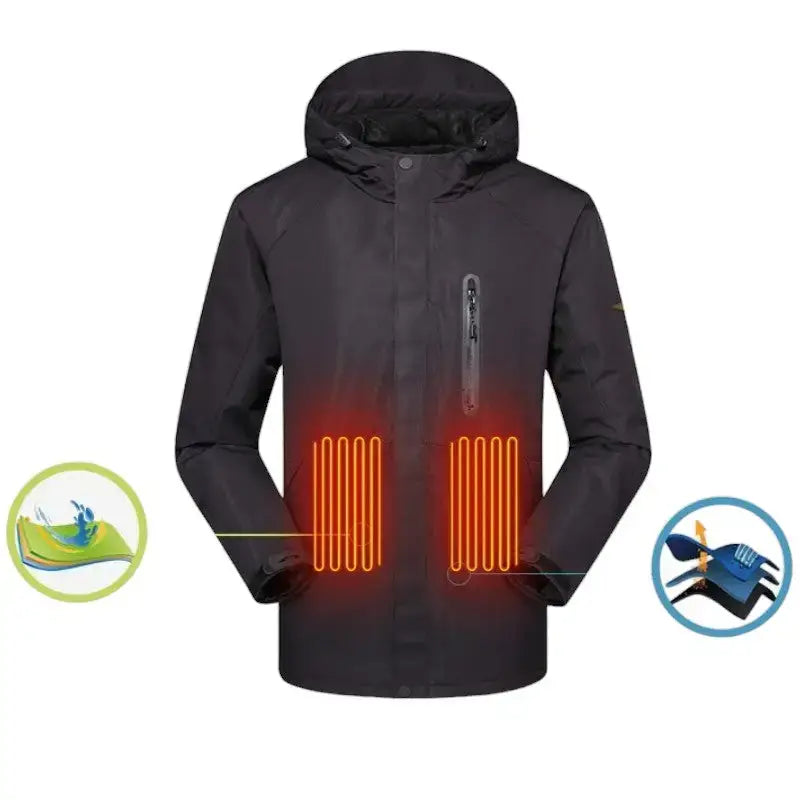 Doudoune chauffante femme longue imperméable
