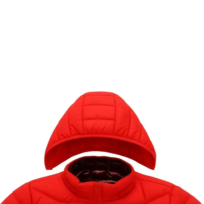 Doudoune chauffante homme rouge manches longues