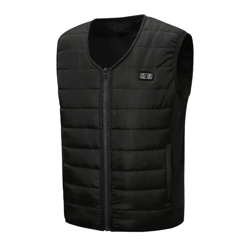 Doudoune sans manche chauffante homme col v