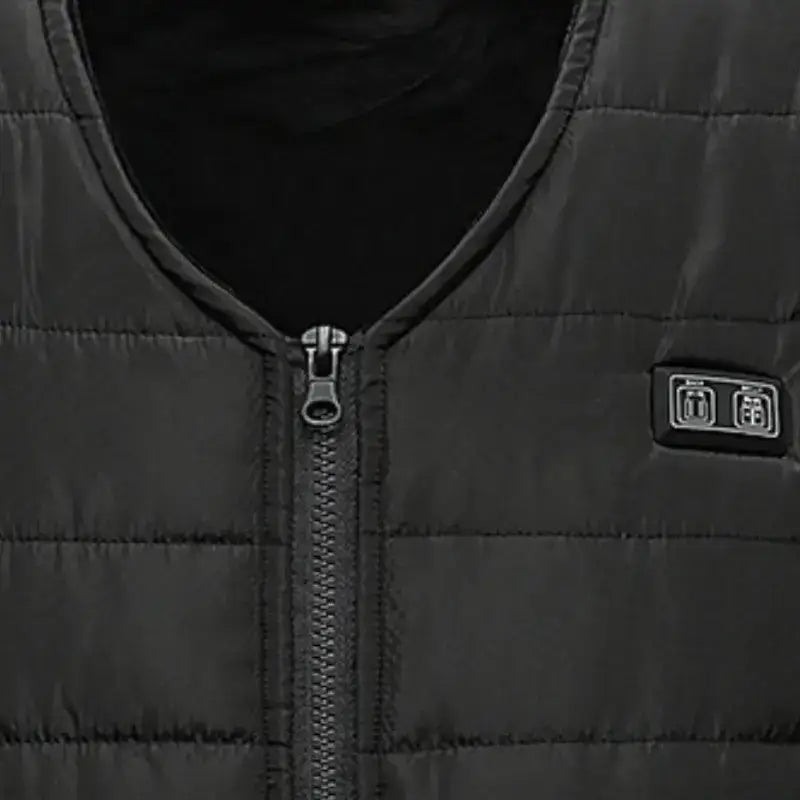 Doudoune sans manche chauffante homme col v