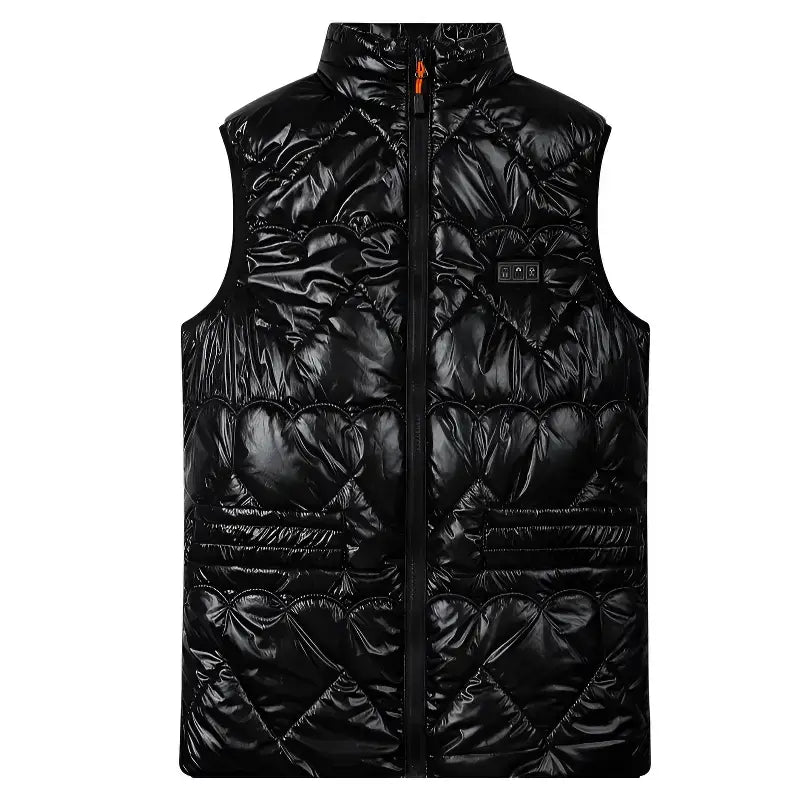 Gilet chauffant femme urbain nylon brillant
