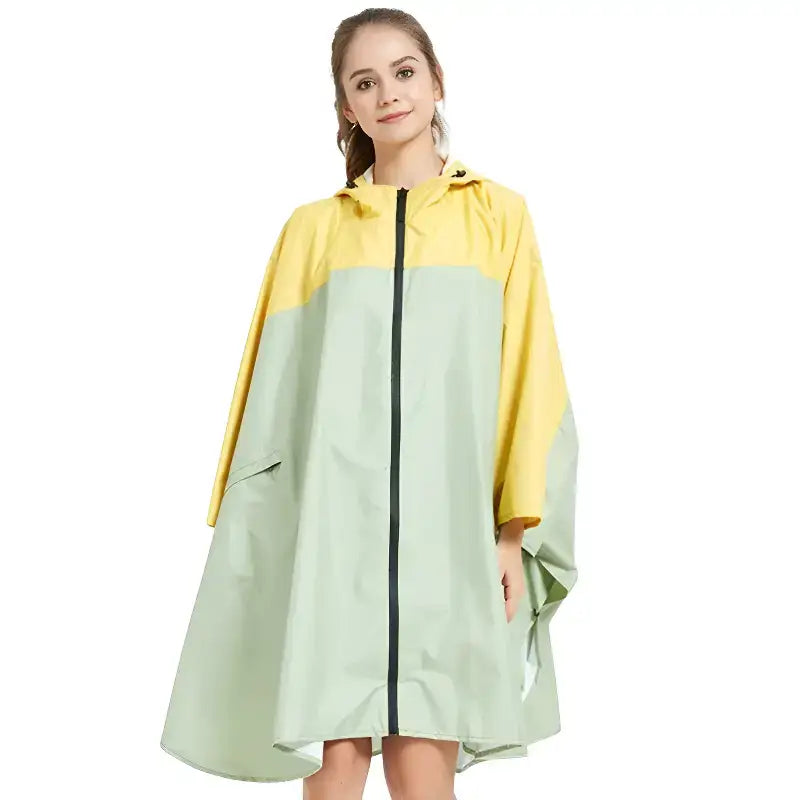 Poncho pluie bicolore imperméable