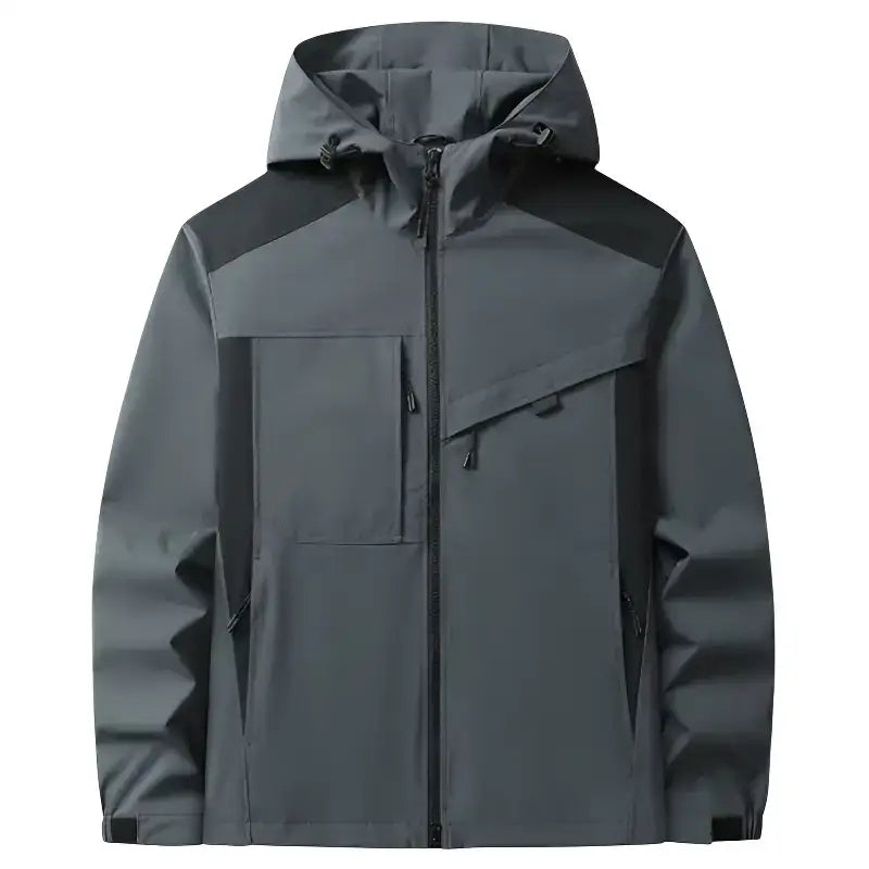 Veste randonnée grise imperméable