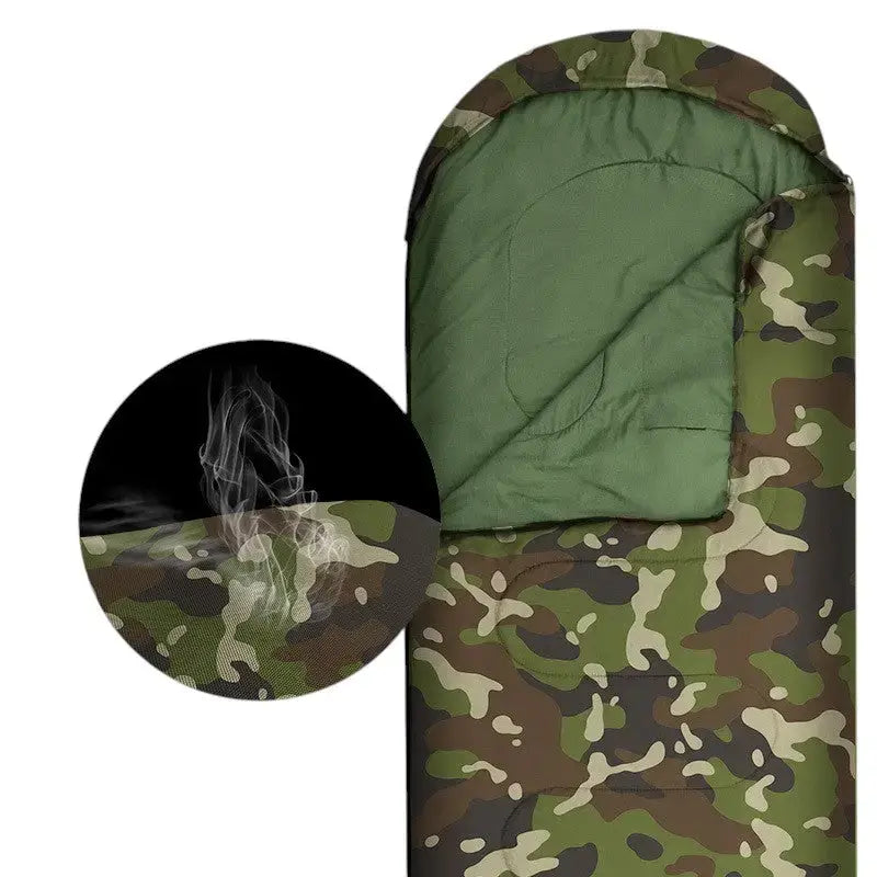 Sac de couchage trek camouflage standard