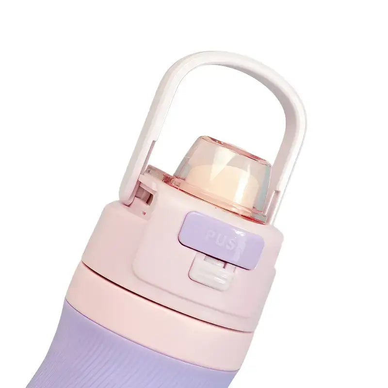Gourde isotherme paille colorée lifestyle