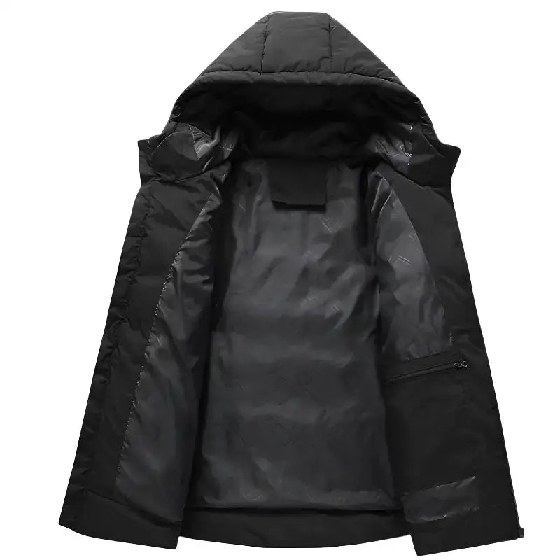 Doudoune chauffante capuche hiver