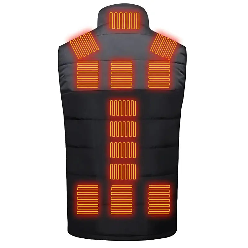Doudoune chauffante homme avec batterie sans manche