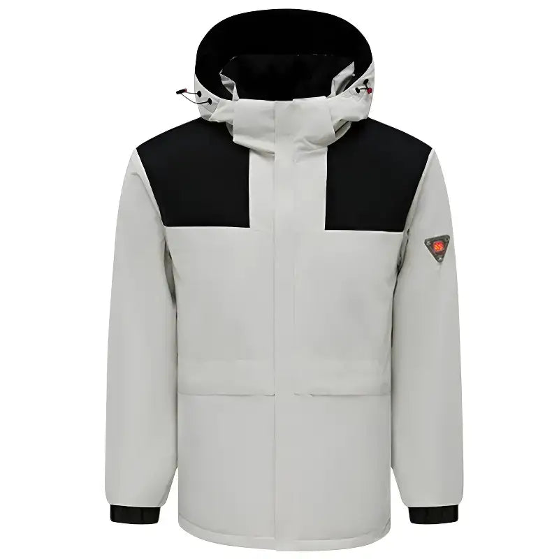 Homme veste chauffante imperméable