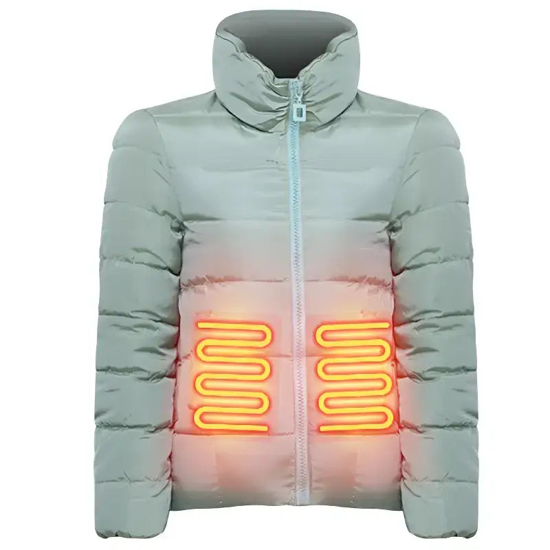 Veste chauffante femme polyester réglable