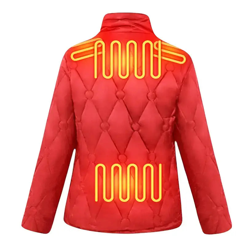 Veste chauffante femme épaisse multizones