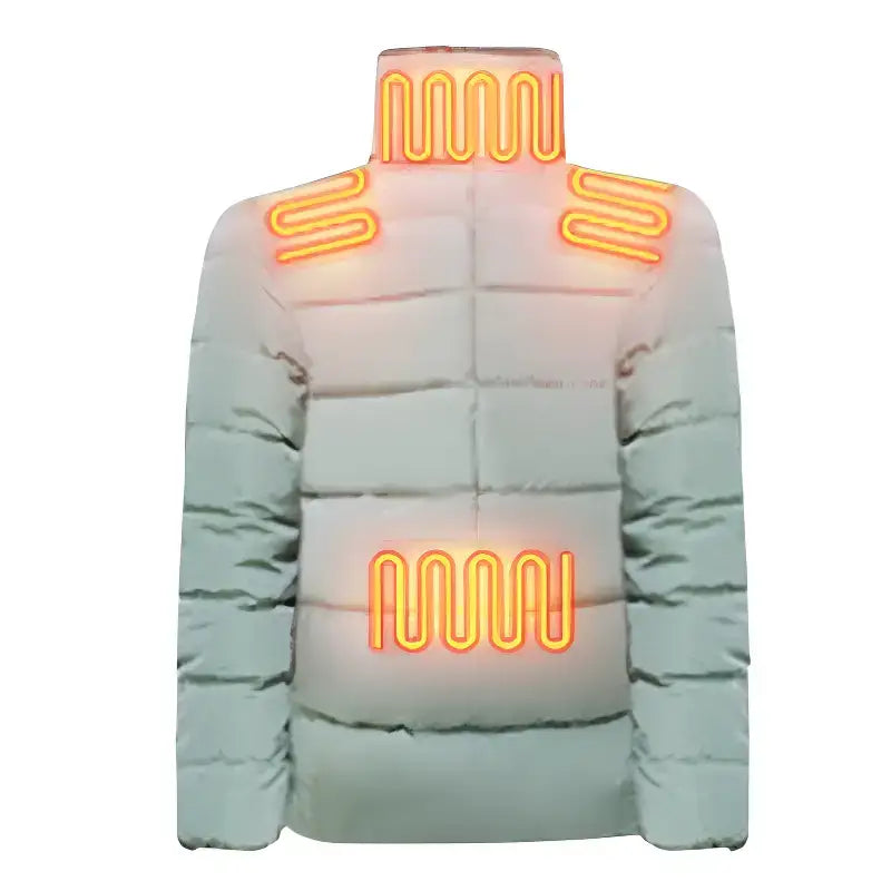 Veste chauffante femme polyester réglable