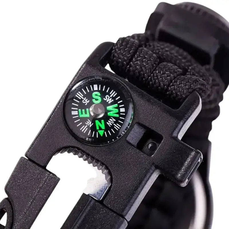 Montre militaire bracelet paracorde boussole