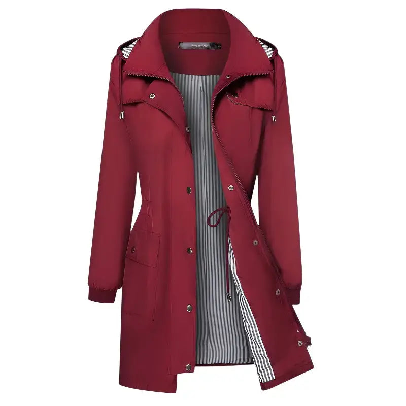 Parka imperméable femme mi-longue