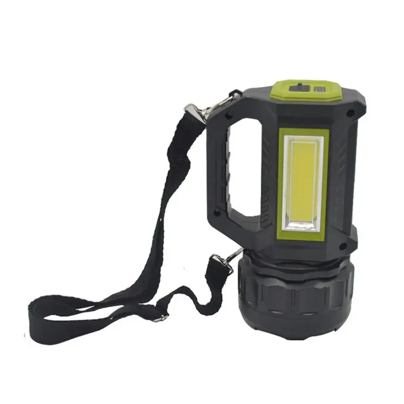 Lampe torche led hybride solaire câble