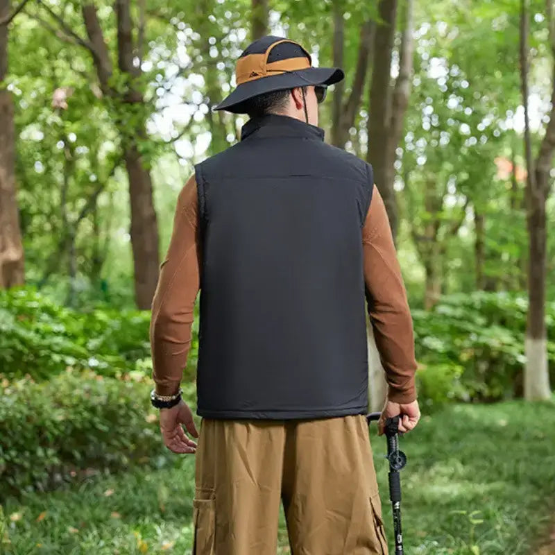 Gilet chauffant homme travail 6 zones