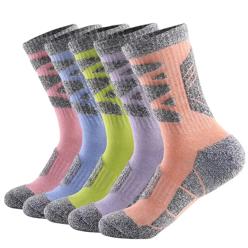 Pack 5 chaussettes randonnée épaisses mixte