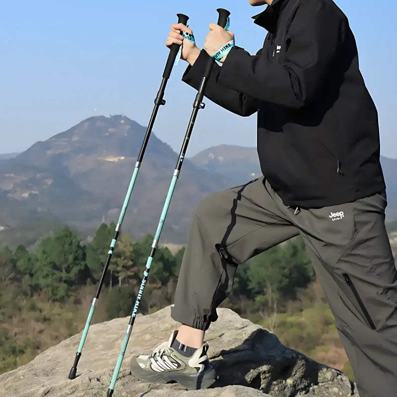 Bâton randonnée camping pliable unitaire