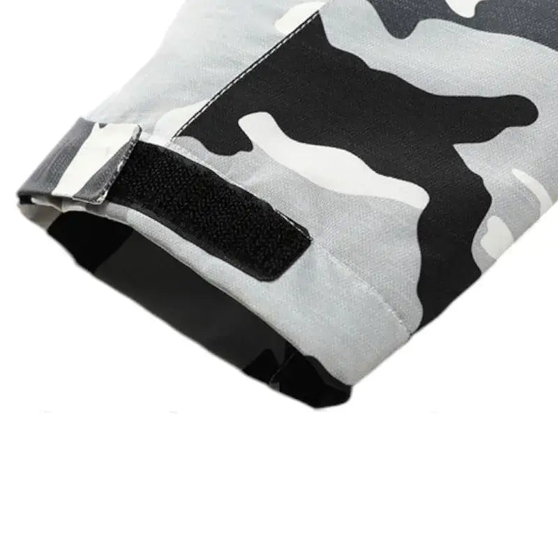 Veste chauffante camouflage gris noir