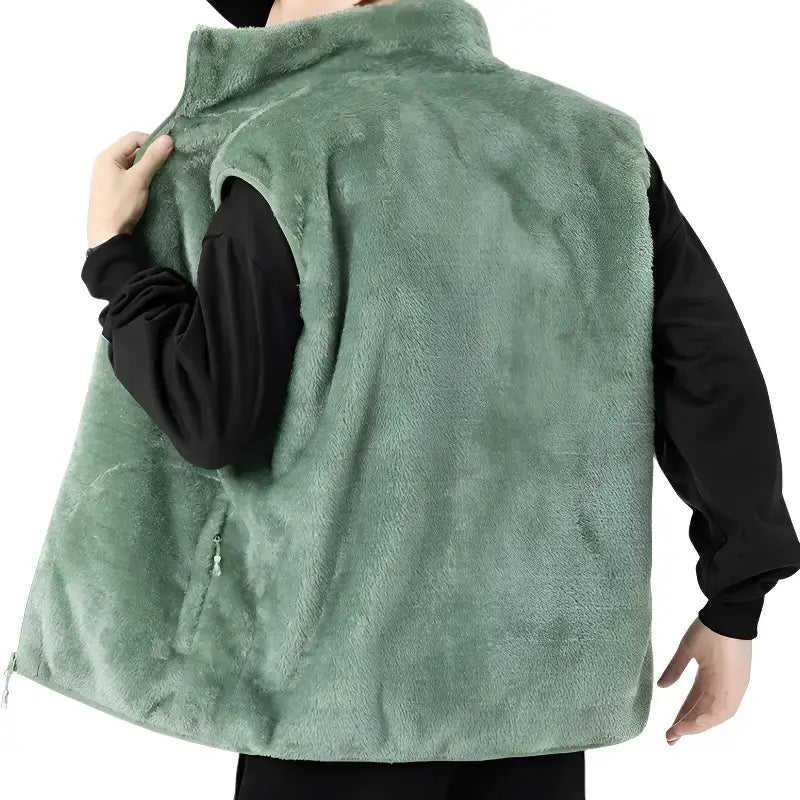 Gilet polaire chauffant - 7 zones usb - polyester doux - 3 niveaux