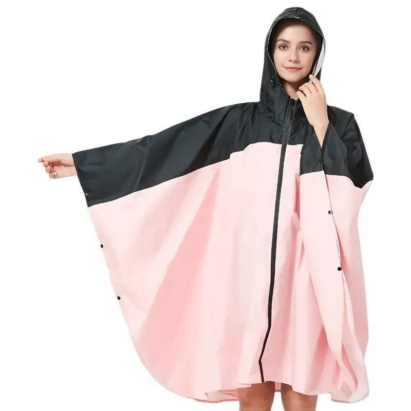 Poncho pluie bicolore imperméable