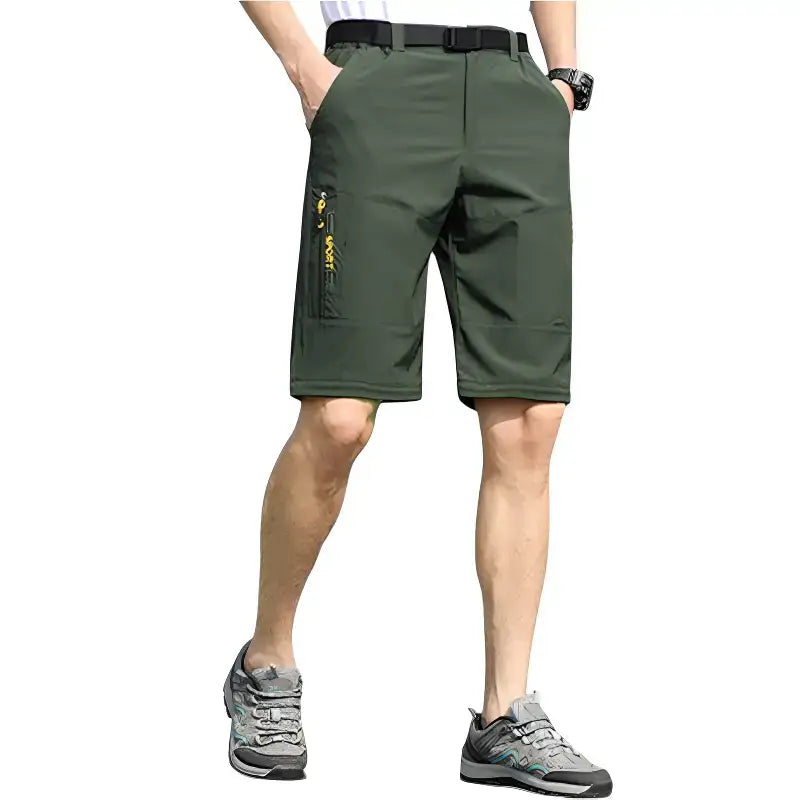 Pantalon trekking vert polyvalent