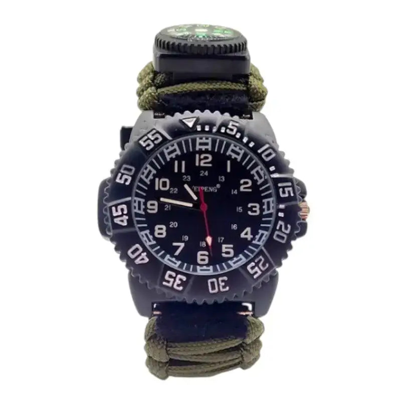 Montre militaire bracelet paracorde boussole