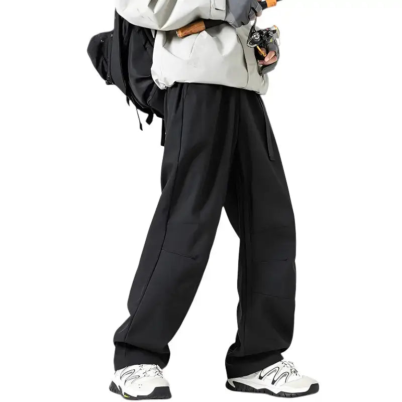 Pantalon trekking imperméable technique 10000-20000mm doublure maille coupe large