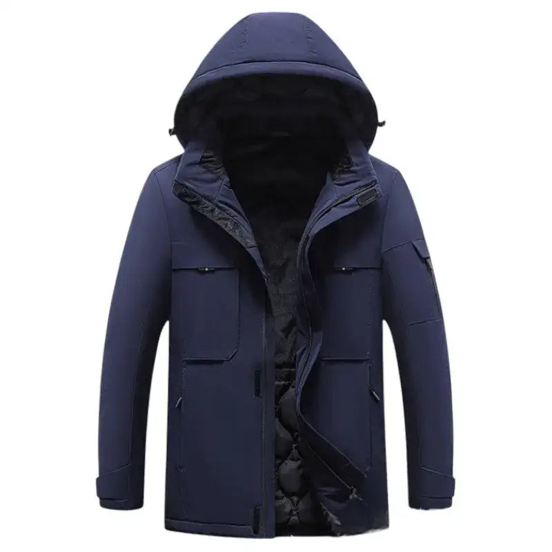 Veste chauffante homme 9 zones polyester