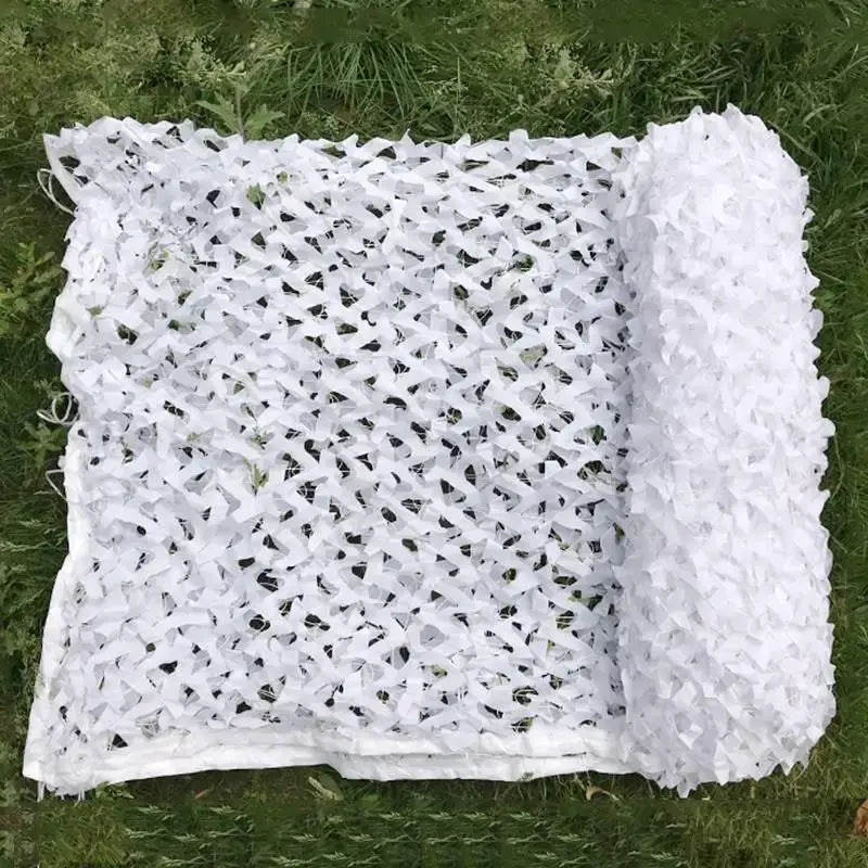 Filet camouflage blanc décoration ombrage