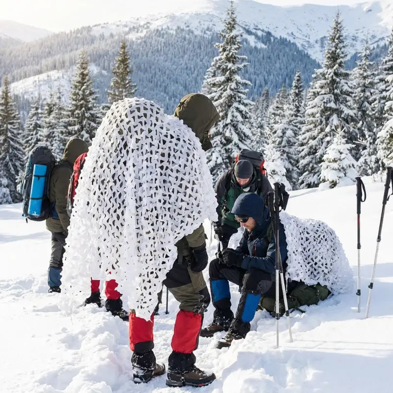 Filet camouflage blanc neige hiver