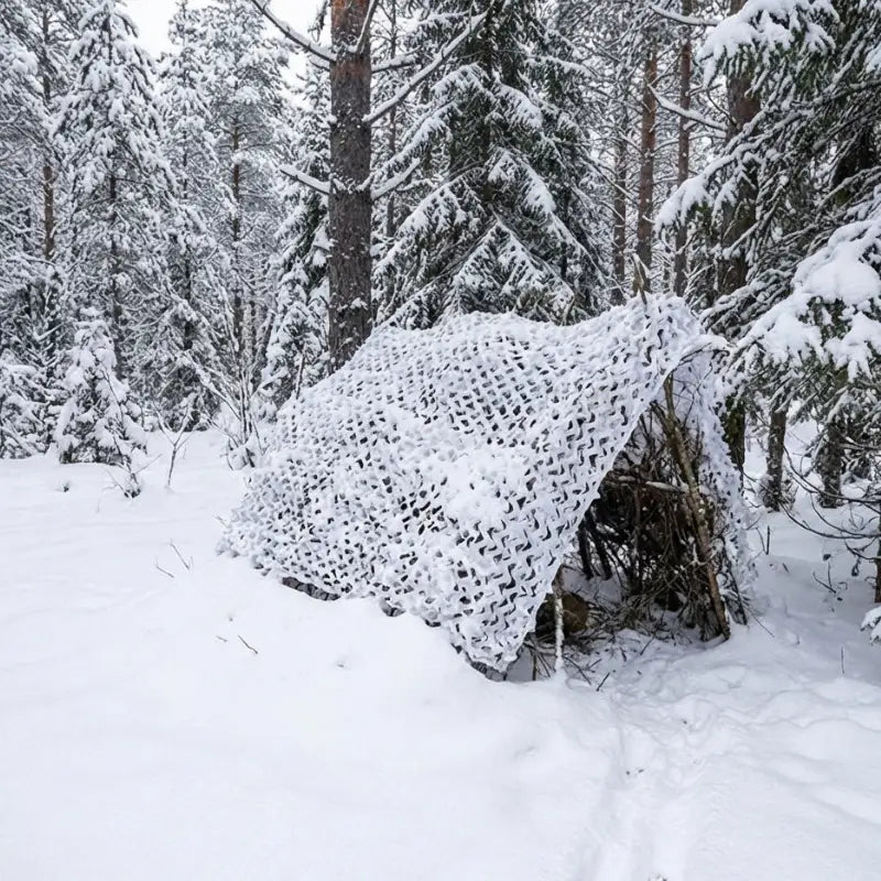 Filet camouflage blanc neige hiver