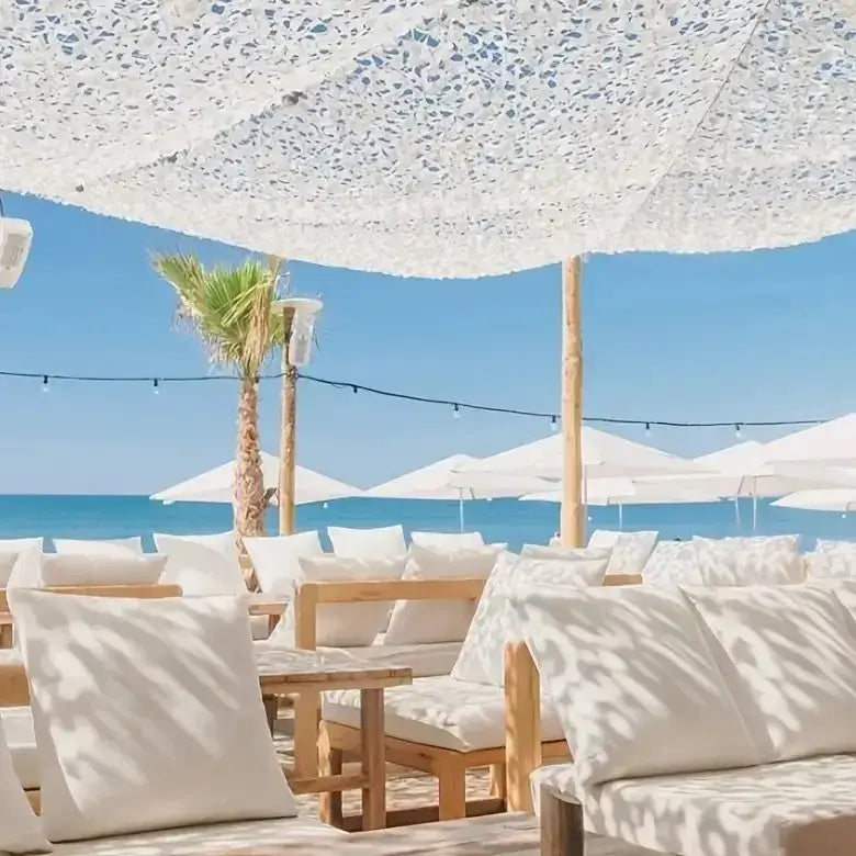 Filet camouflage blanc ombrage pergola