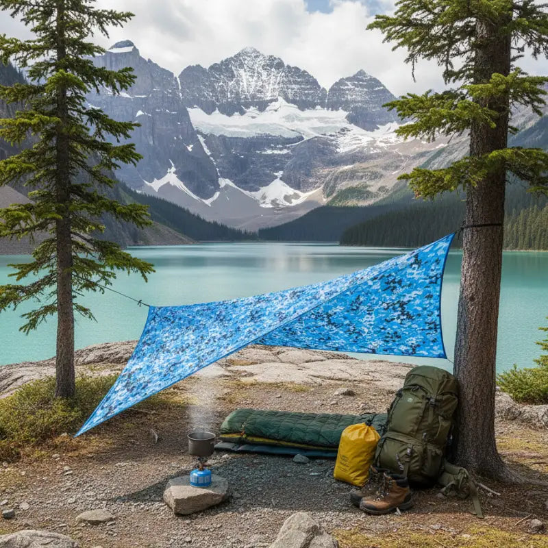 Filet camouflage bleu marine nautique