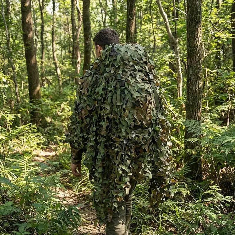 Filet camouflage grand espace chasse militaire
