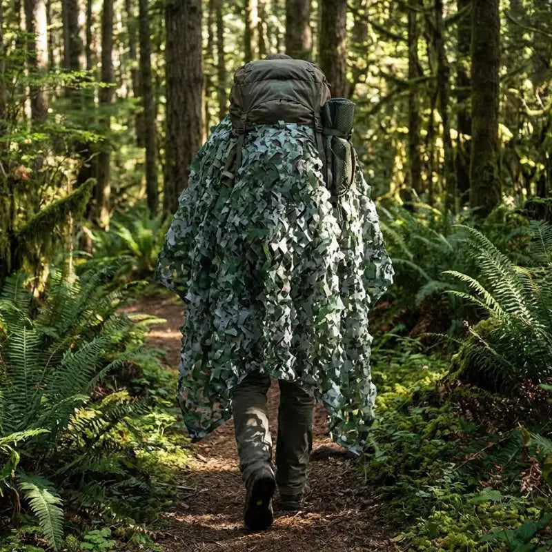 Filet camouflage grand espace chasse militaire