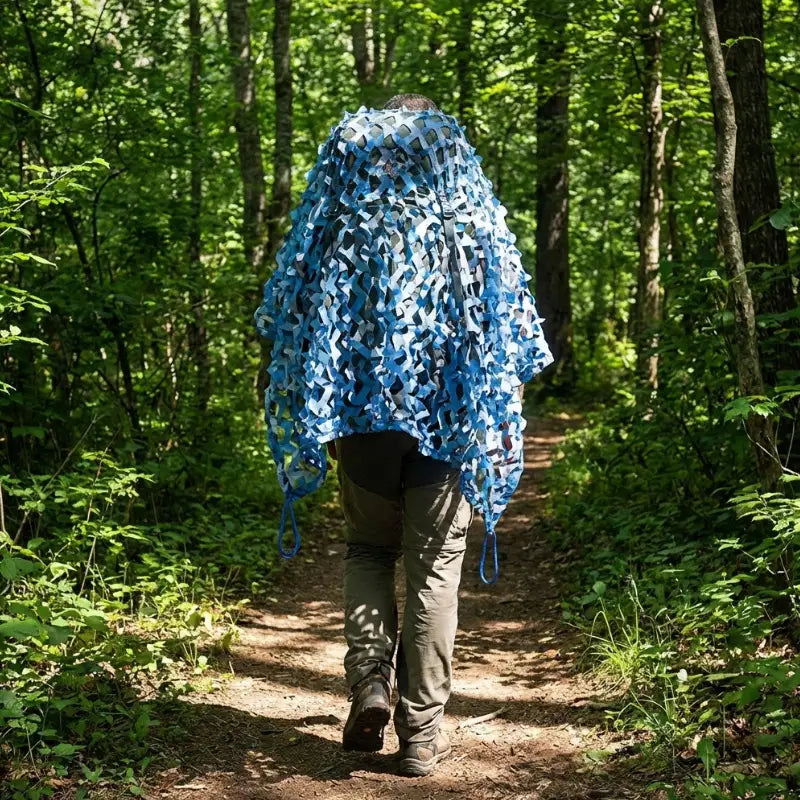 Filet camouflage grand espace chasse militaire