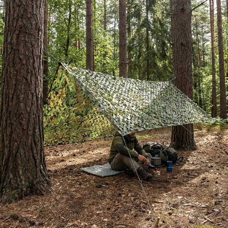 Filet camouflage grand véhicule vert forêt