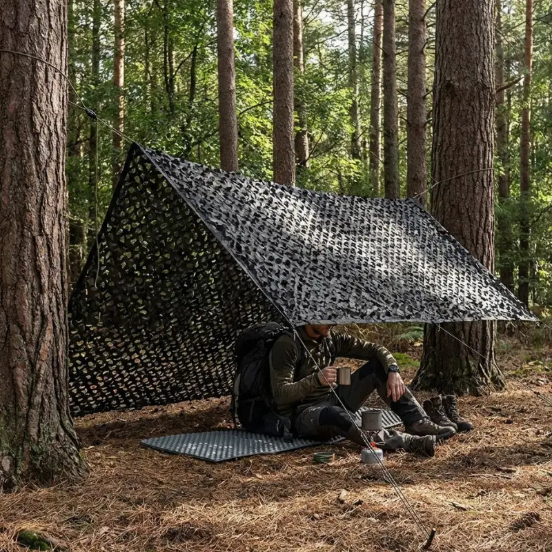 Filet camouflage grand véhicule vert forêt
