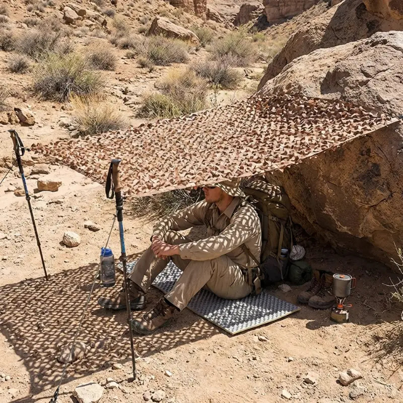Filet camouflage grand véhicule vert forêt