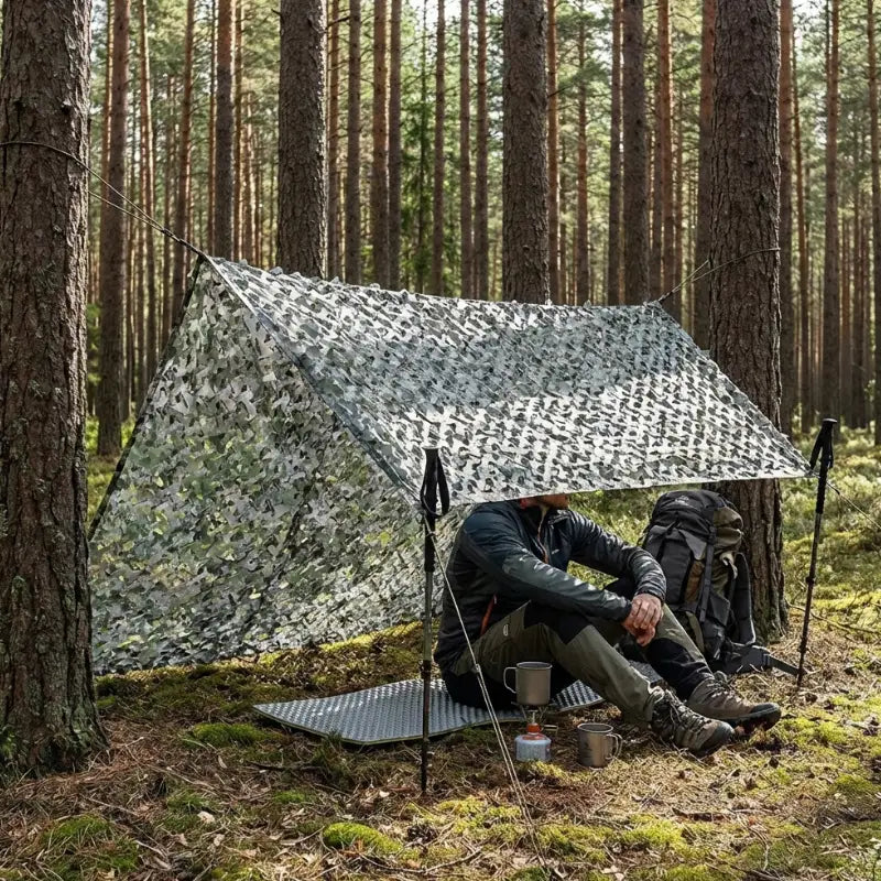 Filet camouflage grand véhicule vert forêt