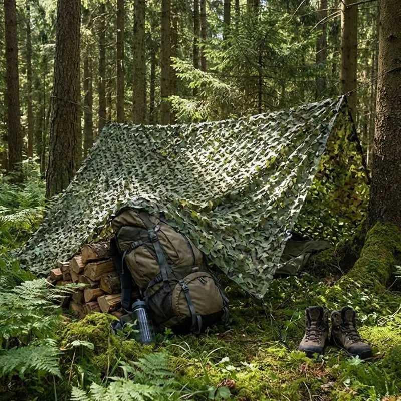 Filet camouflage pergola sable désert