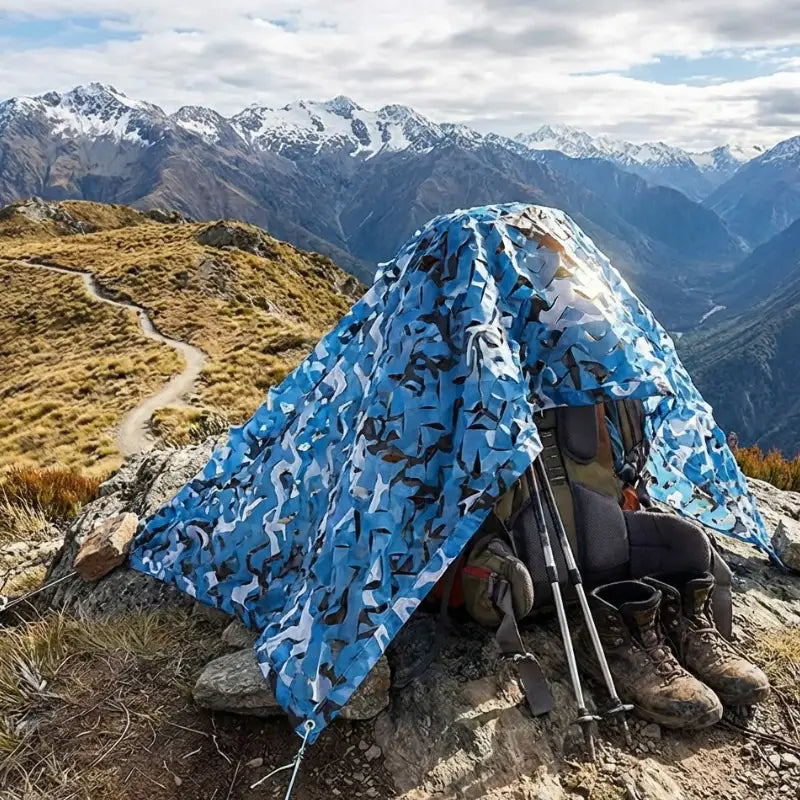 Filet camouflage pergola sable désert